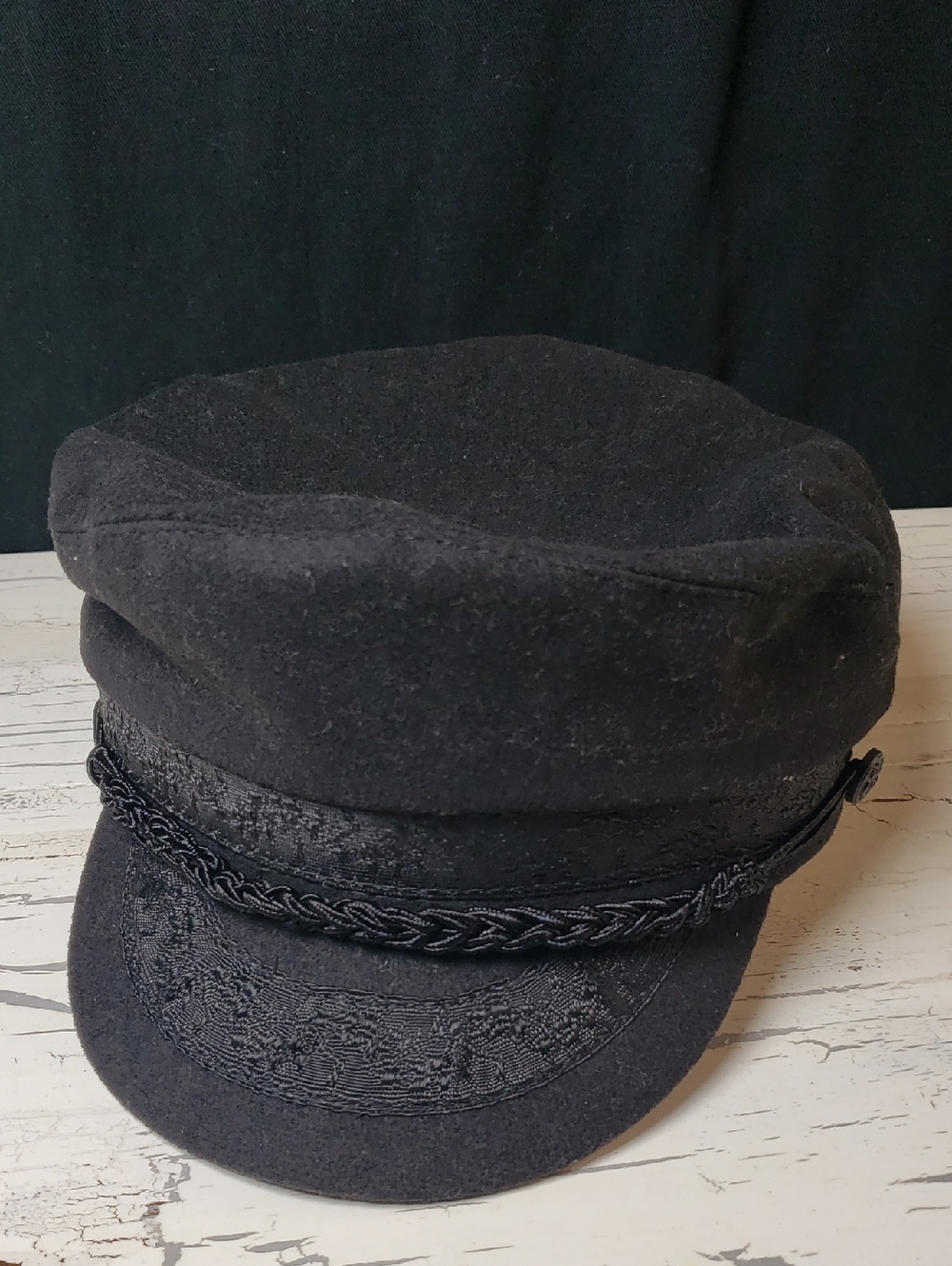 Aegean Greek Fisherman's Cap in Black - Men's or Women's size 7-1/2